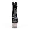 Pleaser - ADORE1018T Bottes de plateforme, Pole dance chaussures - Chaussures de pole dance - Noir/Transparent Product image
